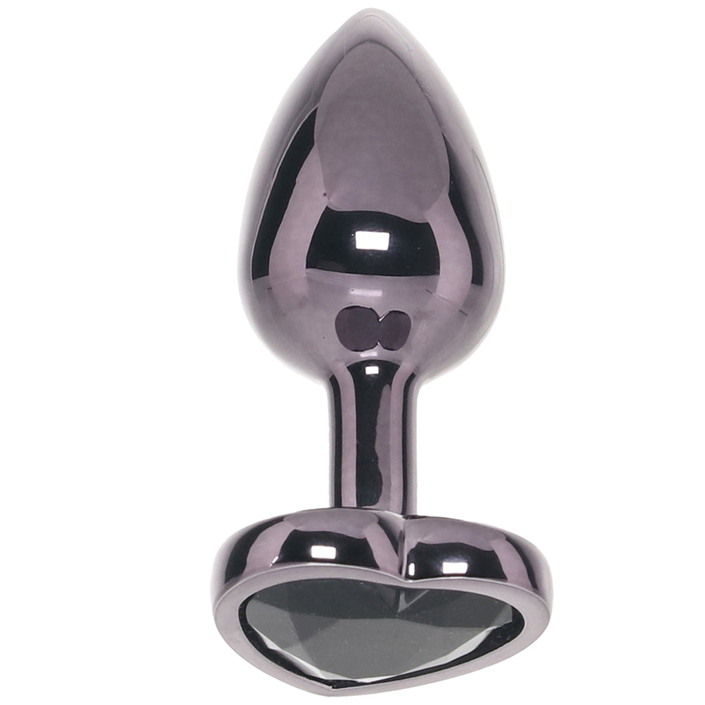 Jewel Black Diamond Heart Plug in Small Anal Sex Toys > Butt Plugs - Tophatter Daily Deals